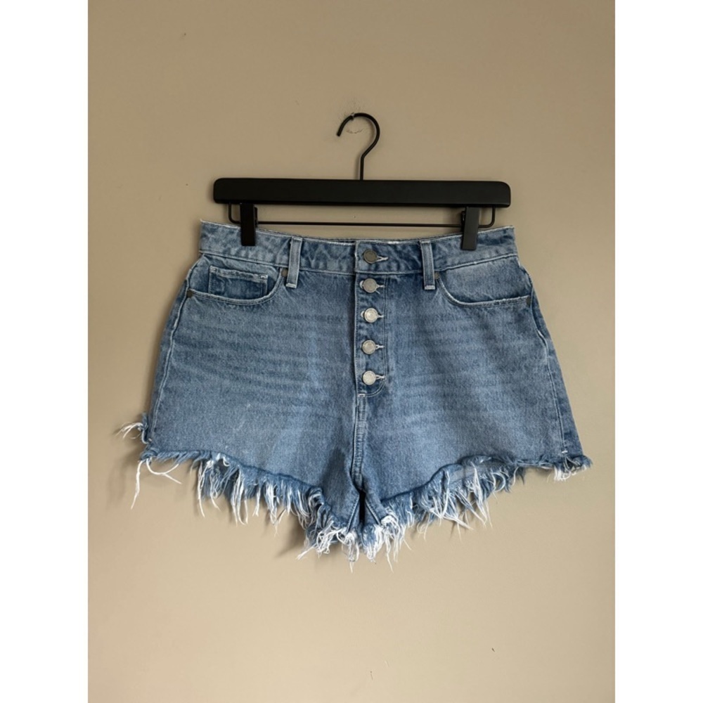 PAIGE High-Waisted Fray Hem Margot Shorts